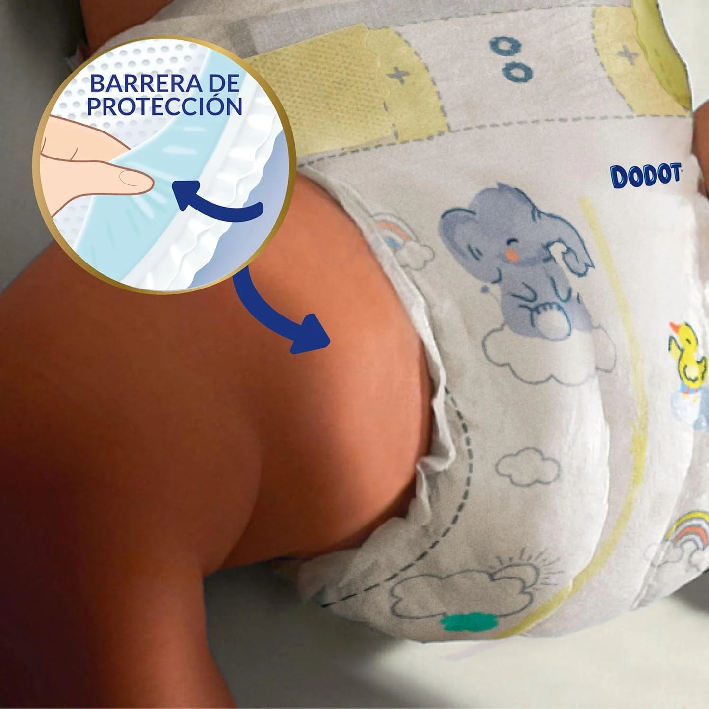 Dodot Pañales Bebé Sensitive, Talla 4 (9-14 kg), 192 Pañales + 4 Pants de Regalo, Hasta 12 h De Protección Antifugas y Cuidado de la Piel, Pack Mensual