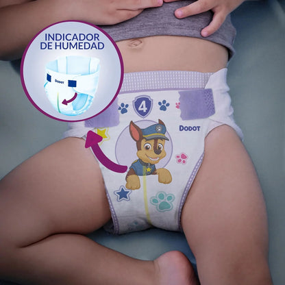 Dodot Pañales Bebé Activity, Talla 4 (9-14 kg),174 Pañales, Hasta 12h de Protección Antifugas y Ajuste, Pack Mensual